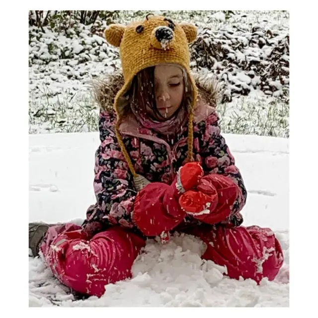 Little snowbear enjoying the first snow of the season. . . . . . #pashin’ #pashinclothing #wearyourpashin #nature #peace
