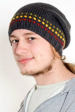 DARK GREY RASTA SIMPLE FLOP