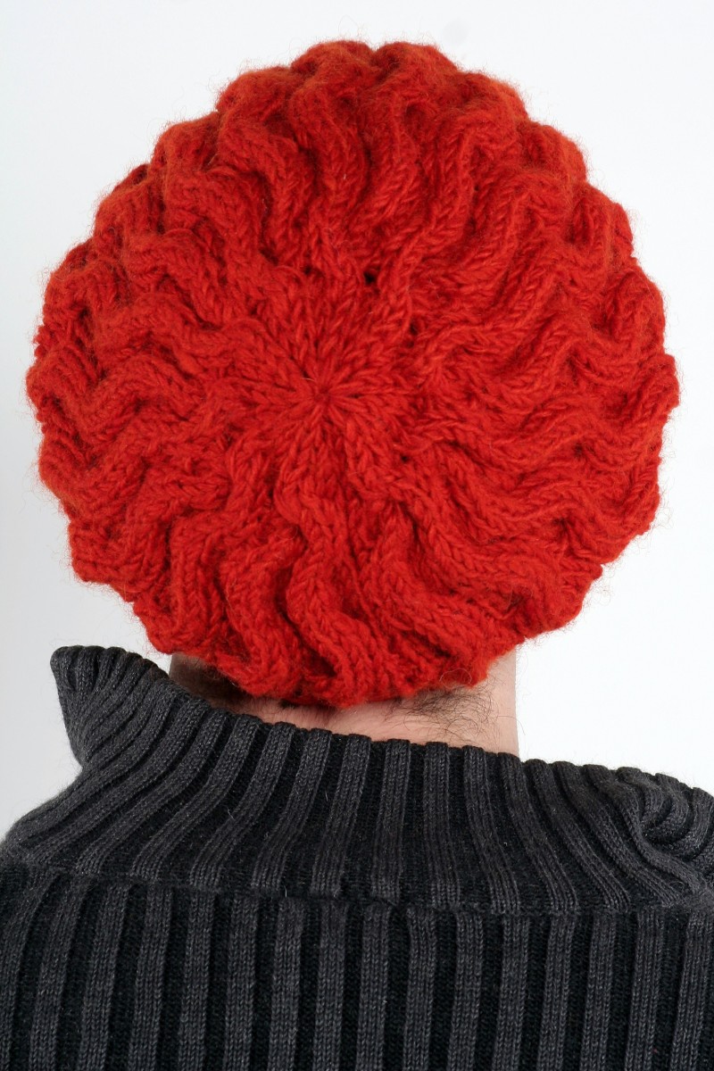 DARK ORANGE WAVES FLOP
