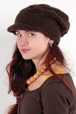 BROWN PIPI SHELLS BRIM FLOP