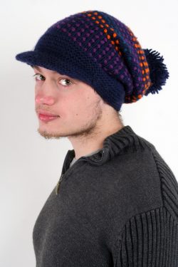 BLUE ORANGE SONGLINES FLOP BRIM POMPOM