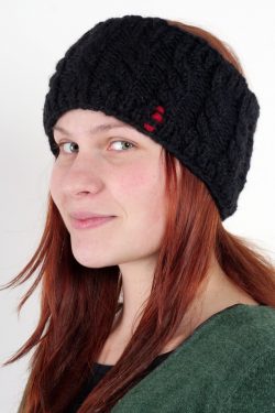 BLACK CABLE HEADBAND