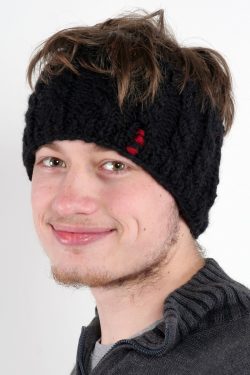 BLACK CABLE HEADBAND