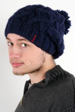 BLUE DNA FLOP POMPOM