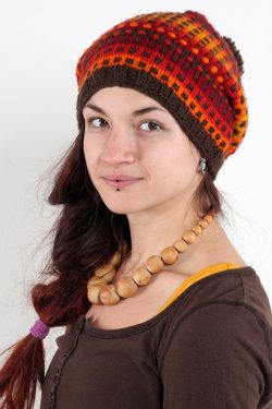 FIRE RAINBOW FLOP POMPOM
