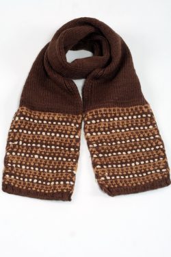 BROWN BROWN STEP SCARVE