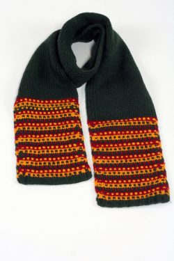 GREEN RASTA STEP SCARVE
