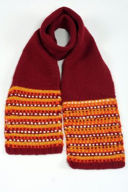 RED YELLOW STEP SCARVE