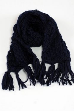 BLACK TUBE SCARF