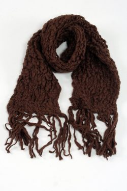 BROWN TUBE SCARF