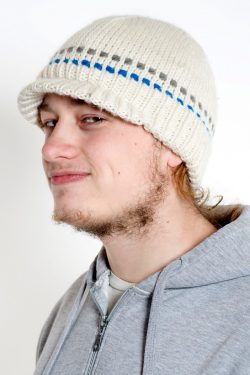 WHITE TURQUOISE BRIM SHORT