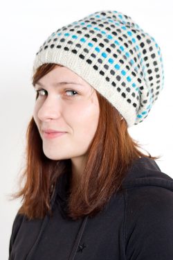 FLOP HAT STEP WHITE TURQUOISE (A33)