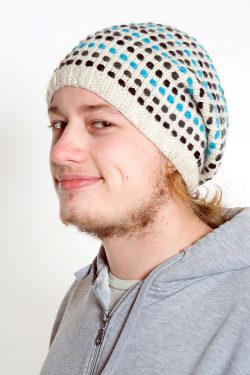 FLOP HAT STEP WHITE TURQUOISE (A33)
