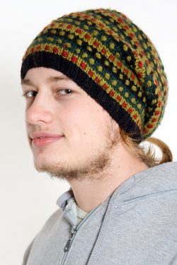 FLOP HAT STEP BLACK GREEN (A32)