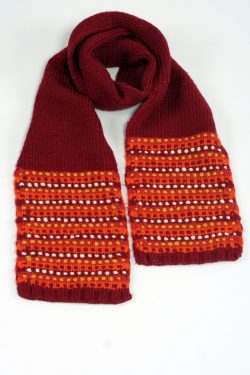 RED ORANGE STEP SCARF