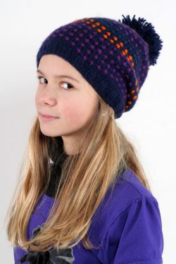 BLUE ORANGE SONGLINES FLOP POMPOM