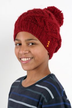 RED DNA FLOP POMPOM