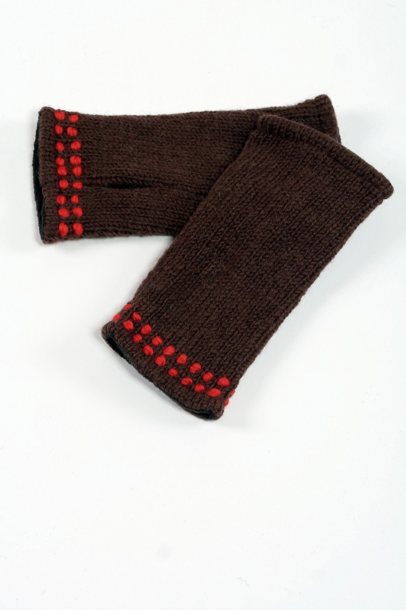 BROWN ORANGE 2 LINES TUBE HANDWARMERS